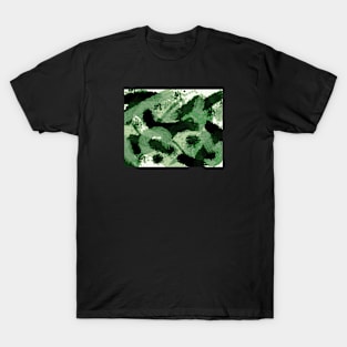 Aromantic Pride Abstract Textural Layered Paint T-Shirt